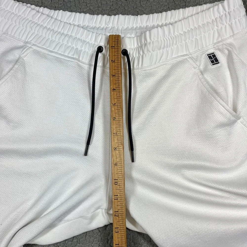 Nike Court Tennis Joggers Women's XL White Cotton Blend Mesh‎ Pants 894871-100